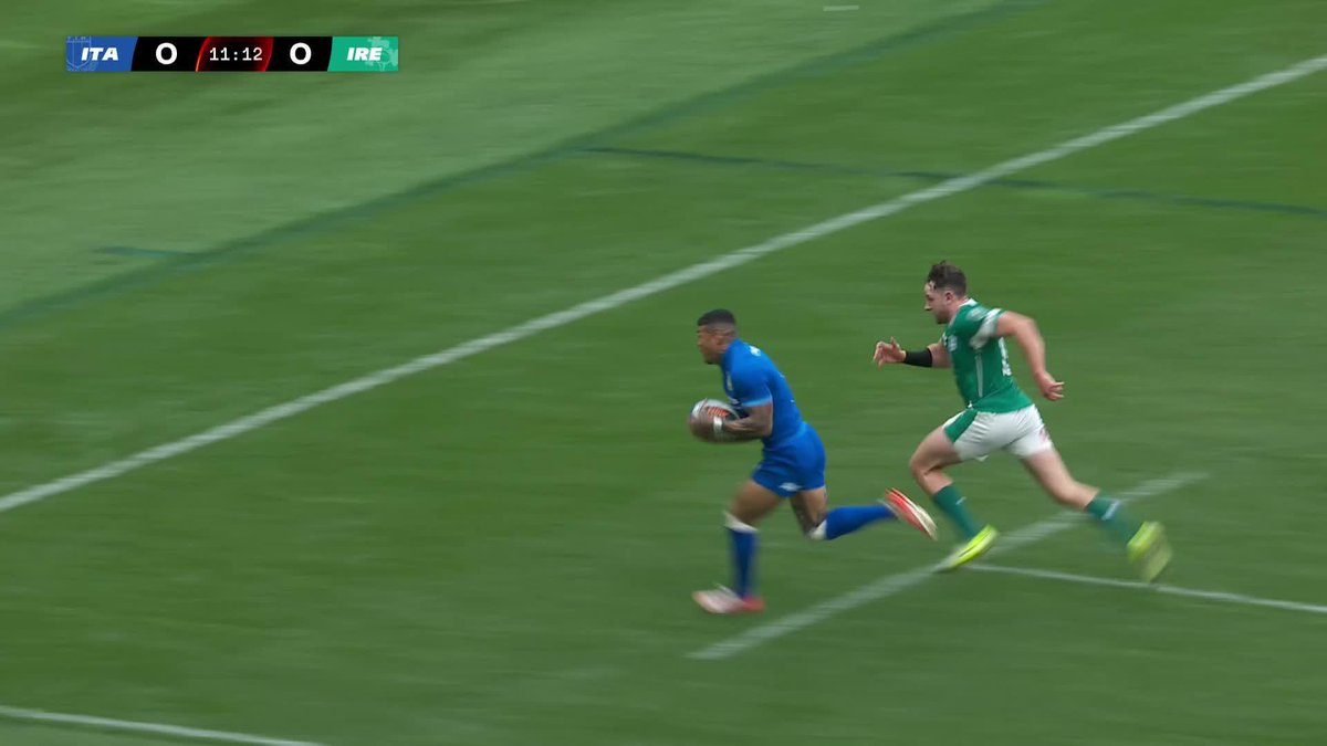 Seigneur, cet essai italien et quelle action de Tommaso Menoncello pour montrer la voie !