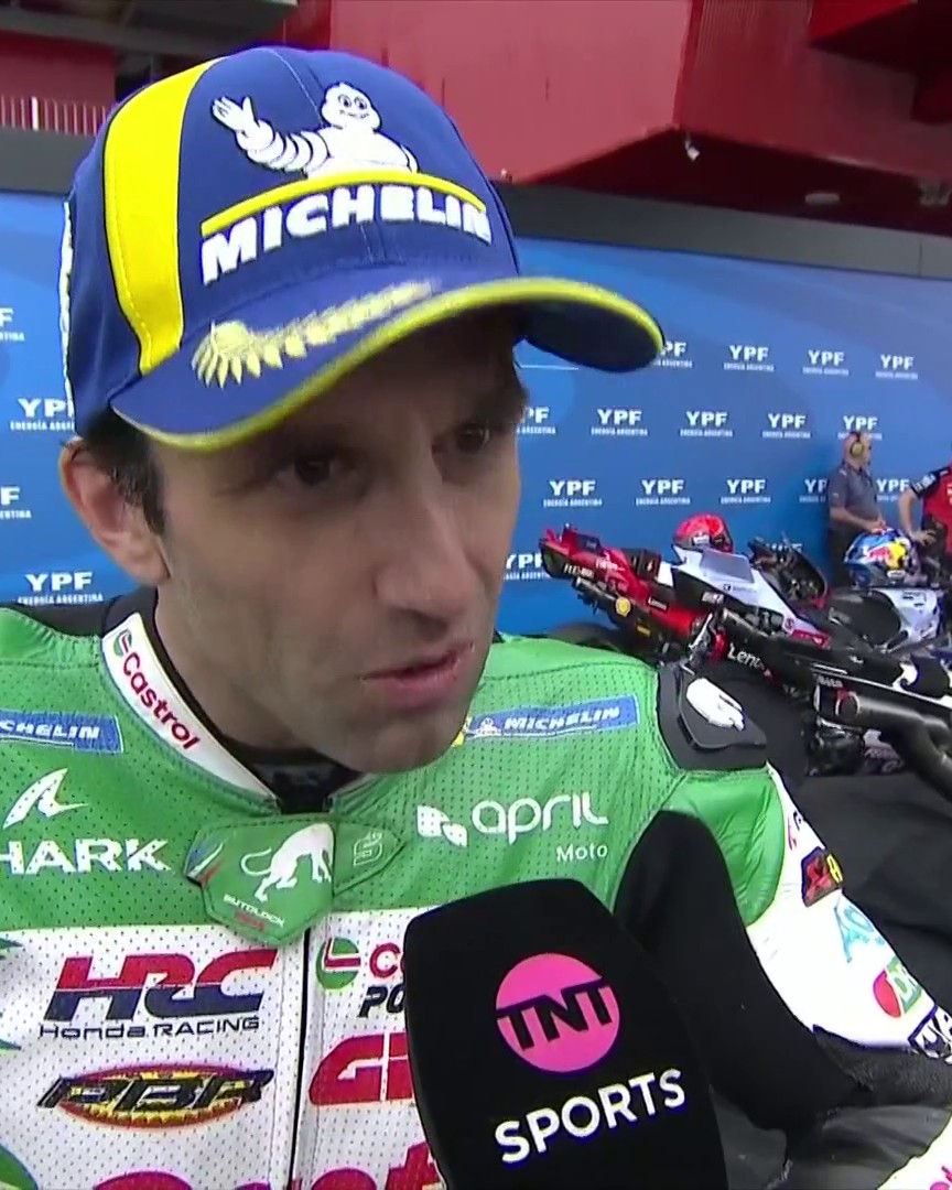 "It's so nice to be with the top brothers... They are still too fast but I am one of them" 🥺 Johan Zarco has put a Honda on the front row and you can see what it means to him 👏 🎙️Natalie Quirk | #MotoGP | #ArgentinaGP | Live on TNT Sports and Discovery+
