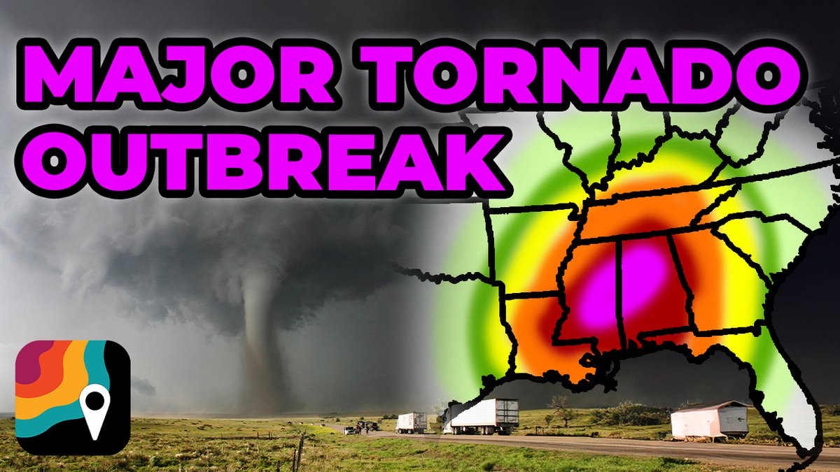 🌪️A top tier Level 5 out of 5 high risk for severe weather covers much of Mississippi and Alabama. The Deep South is in line for significant outbreak of tornadoes, including some strong/violent and long-track. MyRadar meteorologist Matthew Cappucci has the latest.