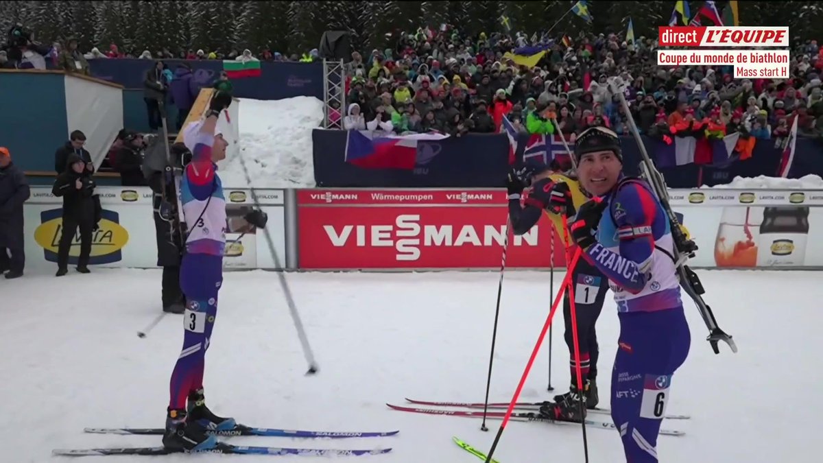 🇫🇷 LE DOUBLÉ FRANÇAIS ! Eric Perrot remporte la mass start à Pokljuka devant Quentin Fillon Maillet, Fabien Claude termine 4e #lequipeBIATHLON