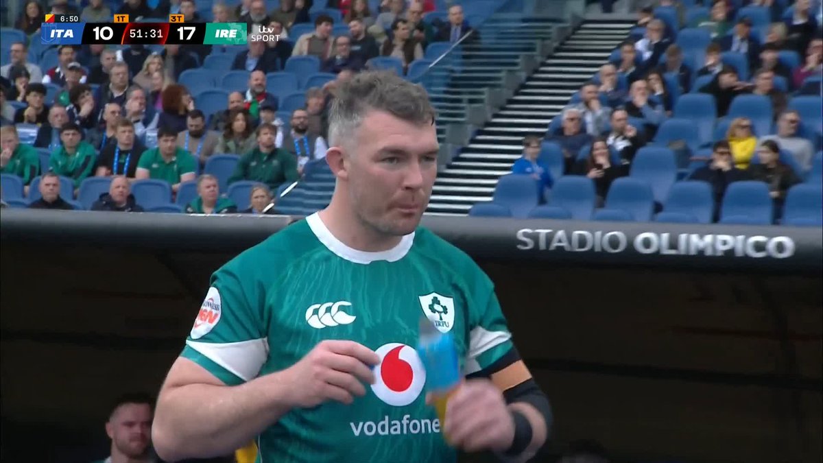 Peter O'Mahony - for his final appearance in green 👏 Salute a legend 🫡☘️ #ITVRugby | #GuinnessM6N