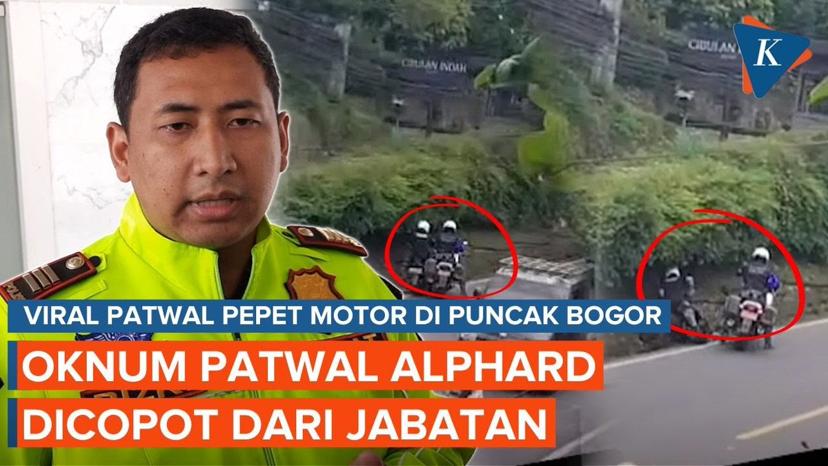 Polisi Copot Patwal Alphard Viral yang Pepet Pemotor di Puncak Bogor | #Patwal #Polisi #PuncakBogor