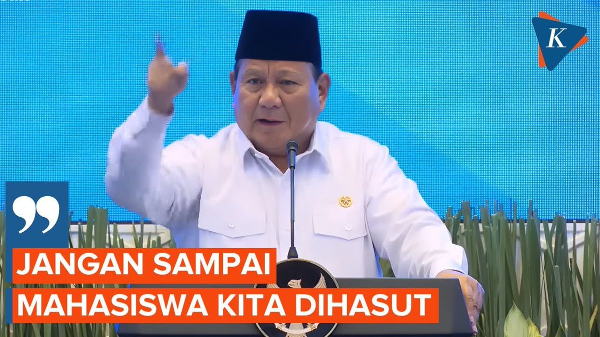Prabowo ke Mendikti: Jangan Sampai Mahasiswa Dihasut Kekuatan yang Tak Ingin Indonesia Bangkit | #PrabowoSubianto #Mahasiswa