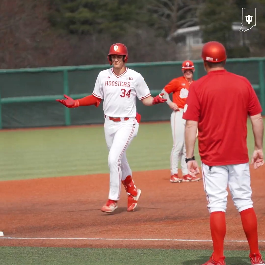 Going back-to-back for your first career home runs? Good stuff. 💪 Jacob Hanley | #IUBase