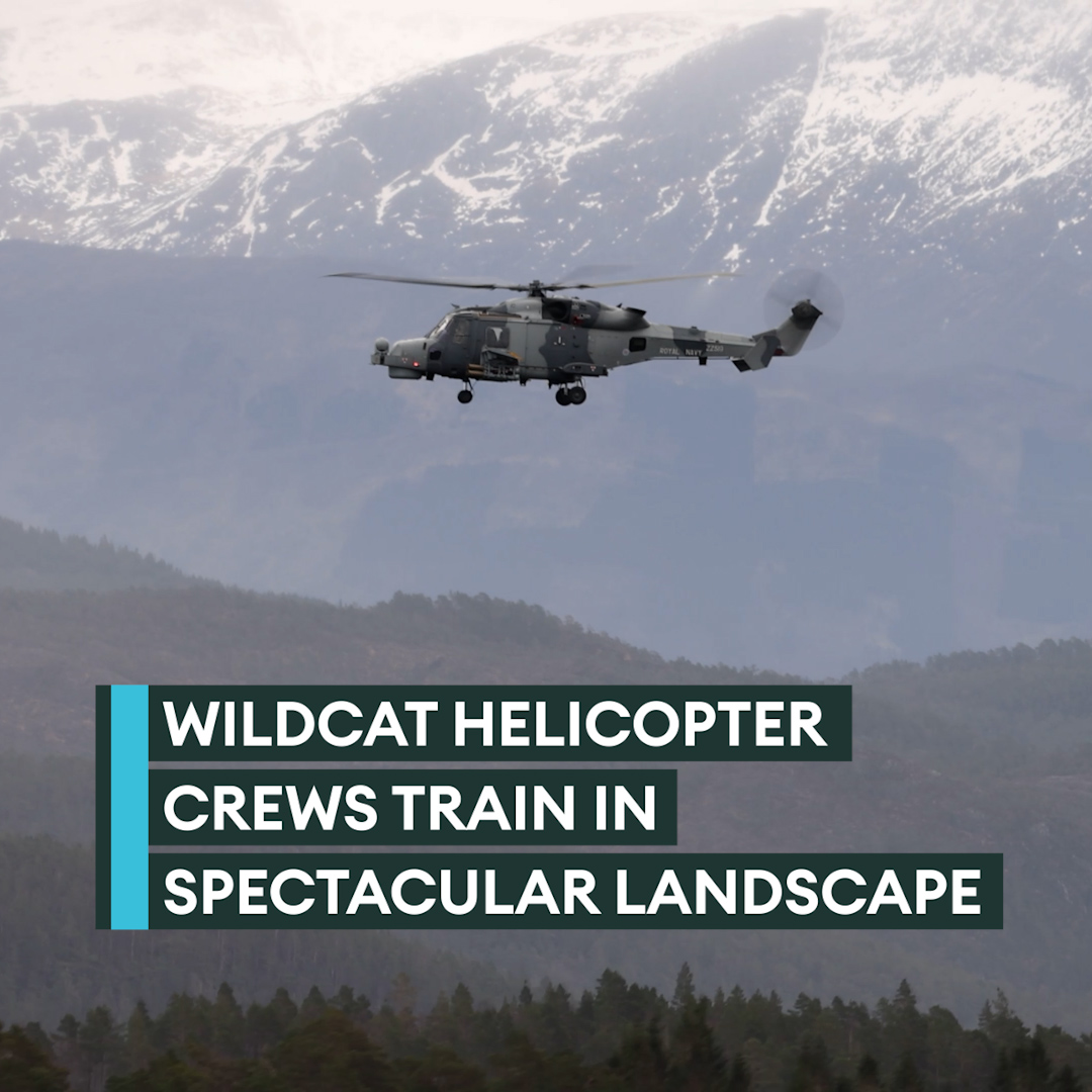 Nor-way you want to miss these views!🤩🚁 Royal Navy Wildcat helicopter pilots from 815 Naval Air Squadron have been honing their skills over the waters around Bergen, Norway🇳🇴. This is ahead of a deployment on the Norwegian warship HNoMS Roald Amundsen next month.