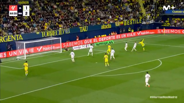 Courtois salva al Real Madrid justo antes del descanso. #LaCasaDelFútbol #LALIGAEASPORTS