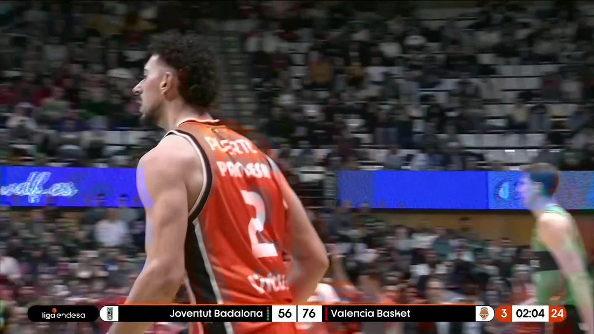 🎯 Josep Puerto anotó el año pasado con el Valencia Basket Club 34 triples en todas las competiciones. 🔥 Está ya en 66 triples esta temporada con un 45% de acierto