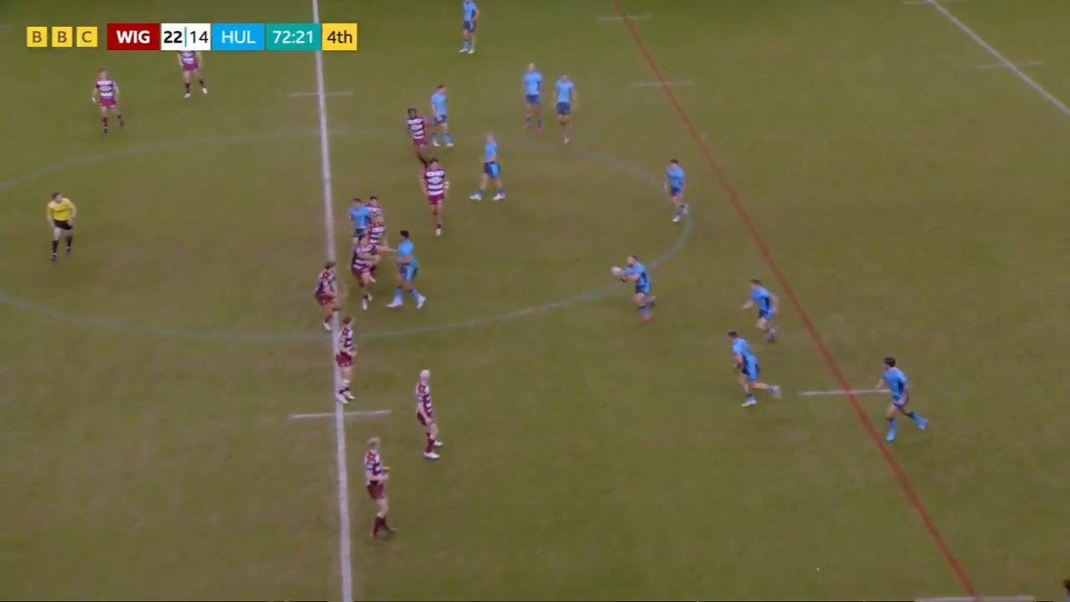 🤯 What a kick from Aidan Sezer! 👀 Hull FC's Lewis Martin crosses to set up a grandstand finish live on BBC Sport... 🏆 #ChallengeCup