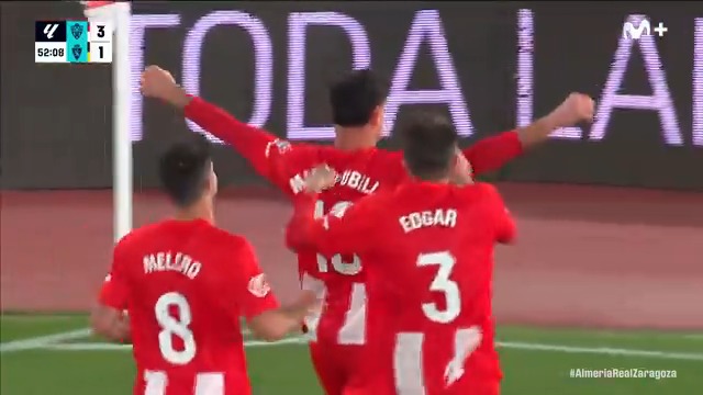 La 'espaldinha' de Marc Pubill. #LALIGAHYPERMOTION #LaCasaDelFútbol UD Almería