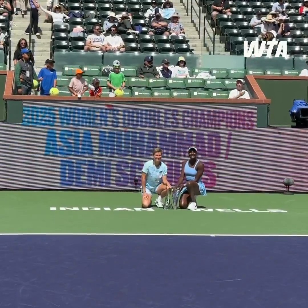 ๐ set in stone ๐ Demi Schuurs & Asia Muhammad #TennisParadise