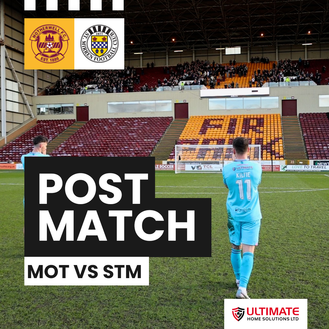 Thank you for your support in Motherwell this afternoon. We'll see you after the international break.