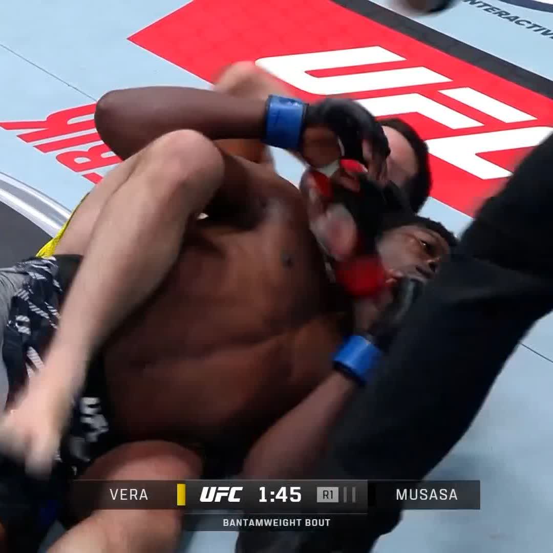 HEAD KICK TO REAR NAKED CHOKE 😮💨 Carlos Vera get his first UFC victory in a big way! #UFCVegas104