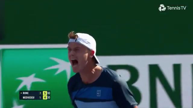 Holger 𝗗𝗢𝗠𝗜𝗡𝗔𝗧𝗜𝗢𝗡 Rune 💎 Holger Rune is a finalist at the desert for the first time after an impressive 7-5 6-4 victory over Medvedev! BNP Paribas Open | #TennisParadise