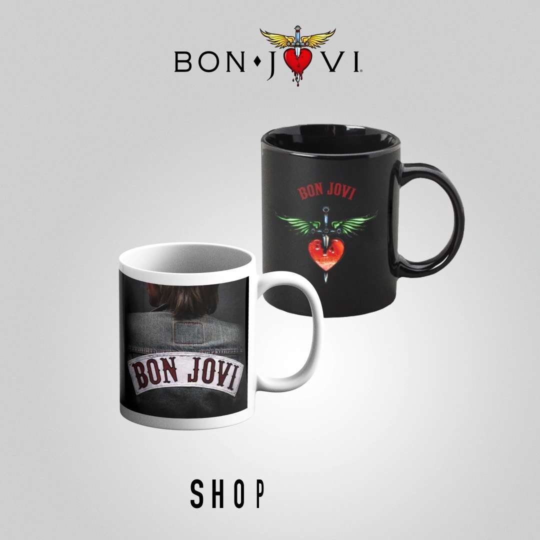 Upgrade your table to legendary status with Bon Jovi drinkware only on