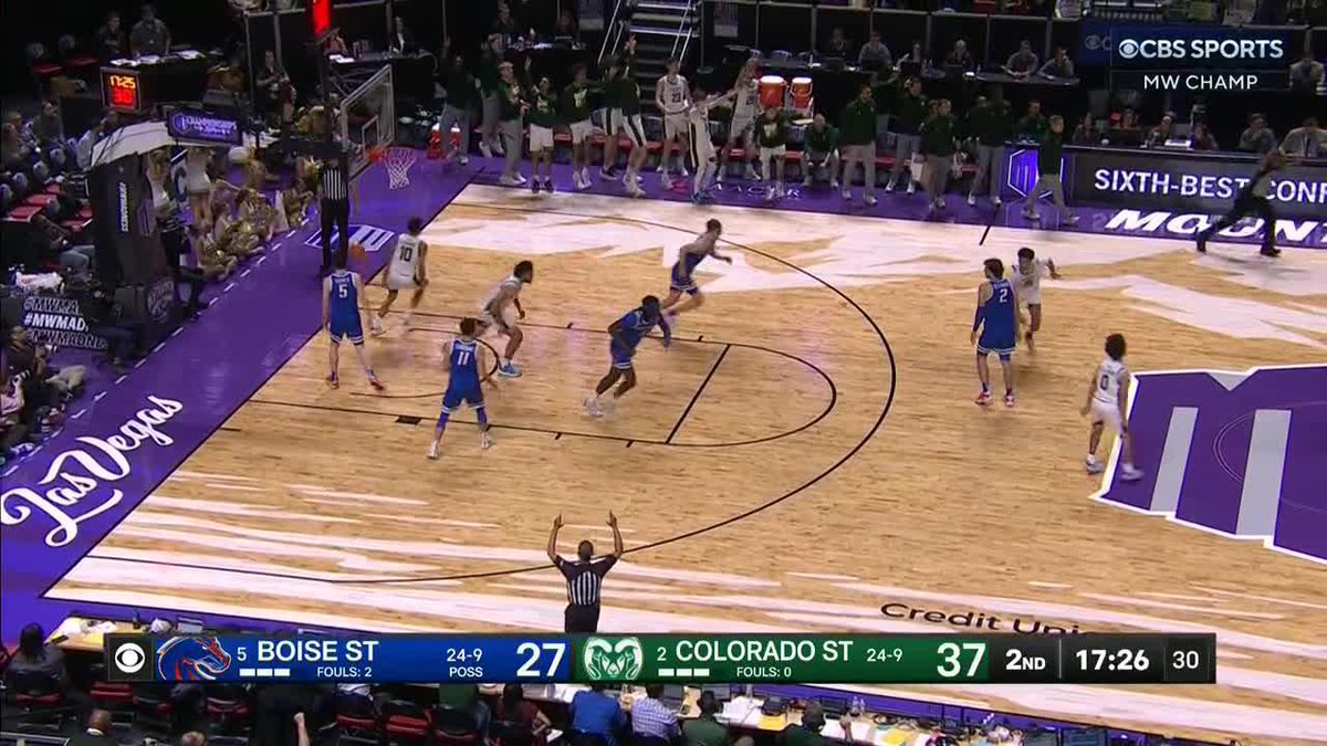 Jaylen Crocker-Johnson buries it from deep for Colorado State Men’s Basketball!