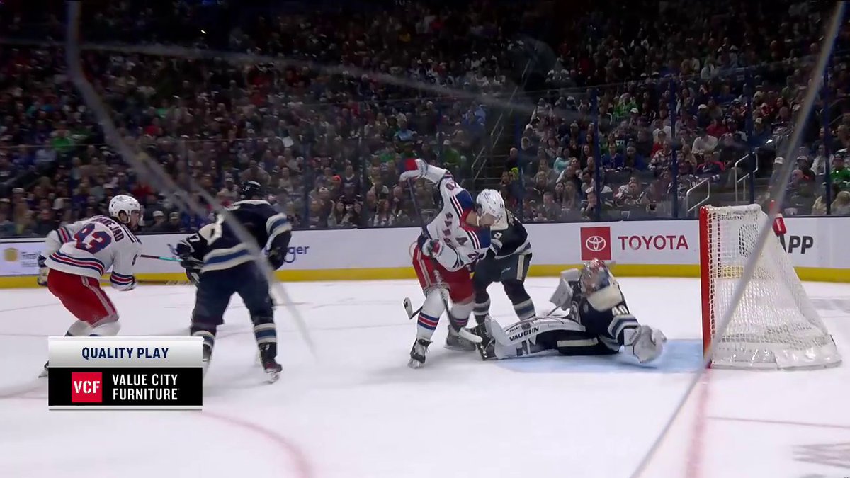 Daniil Tarasov standing on his head trying to keep his team in this game
