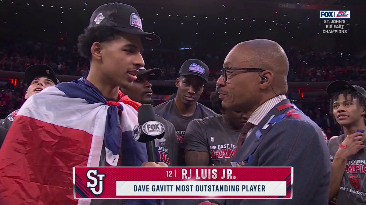 The 2025 Most Outstanding Player of the BIG EAST MBB tournament: RJ Luis Jr. 🏆 BIG EAST MBB x St. John's Men’s Basketball