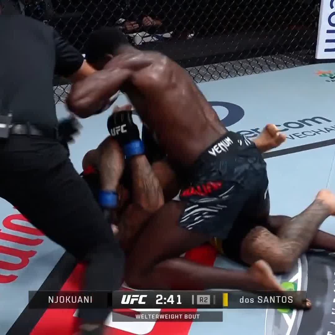 CHIDI BANG BANG 💥 Chidi Njokuani gets his 3rd victory in a row via TKO at #UFCVegas104!