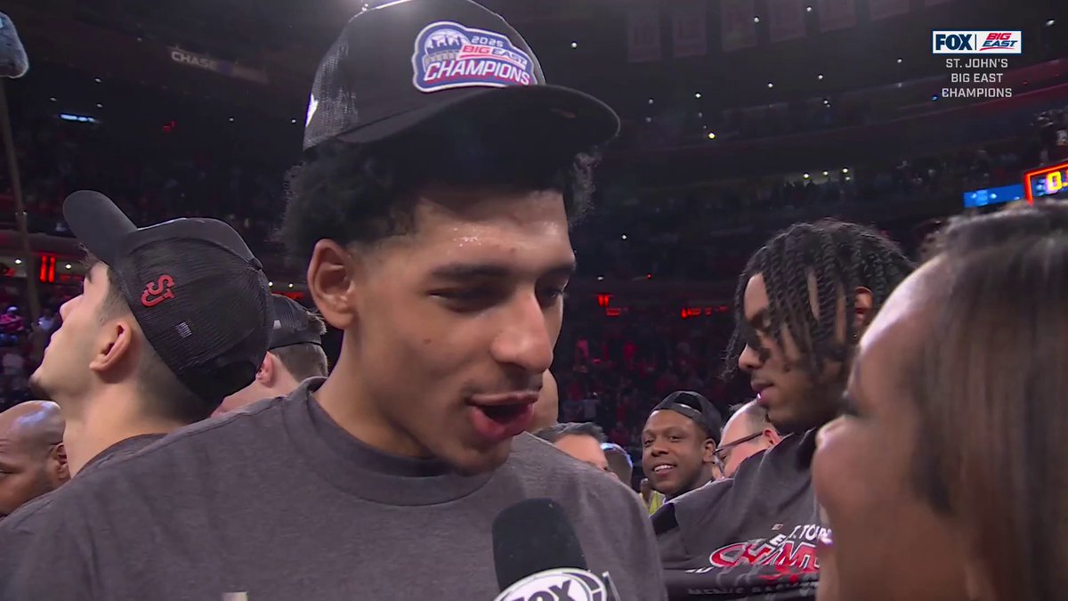 "We just a bunch of dogs…Ain't nothing like playing in New York, in the Mecca of Basketball, MSG…We bouta turn up" –– St John's RJ Luis Big East Player of the Year Big East Tournament Most Outstanding Player Big East Champion