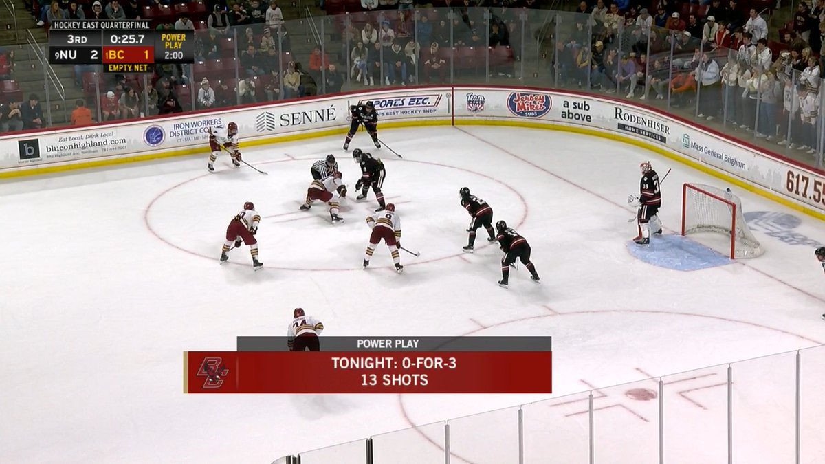 #9 NORTHEASTERN UPSETS #1 BC IN THE QUARTERFINALS 🚨 FOR THE FIRST TIME IN Hockey East HISTORY, A #9 SEED IS HEADED TO THE GARDEN!