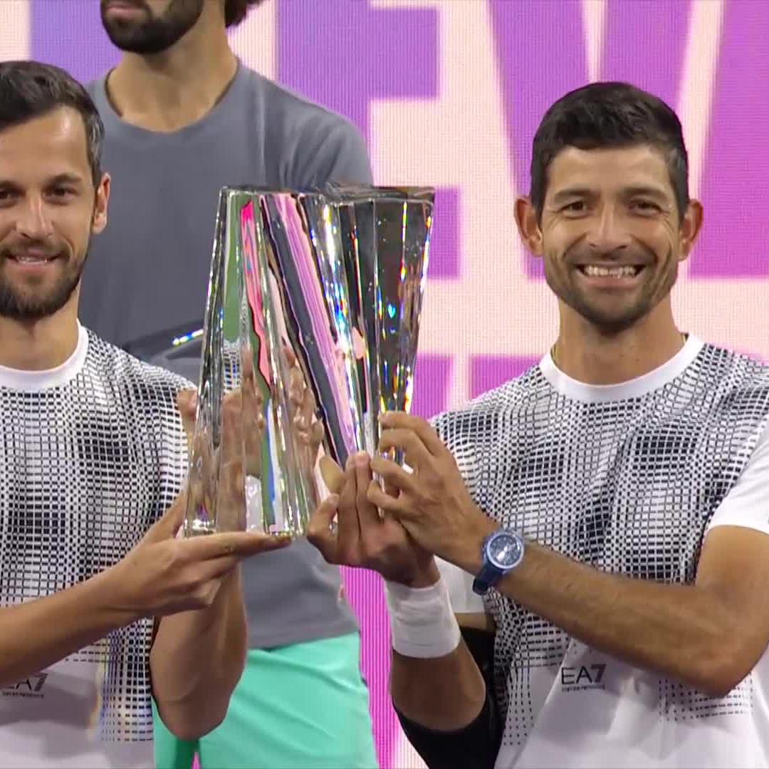 First Title of the year 🏆 Arevalo and Pavic lift their 5th title together 🙌 #TennisParadise