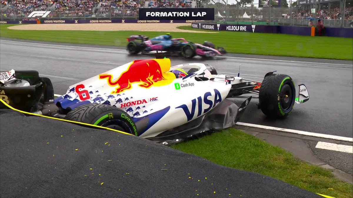 "Hadjar": Por su choque en la vuelta de formación del #AusGP