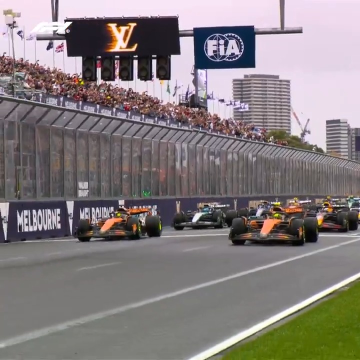 The lights go out on the 2025 season! 💪 #F1 #AusGP