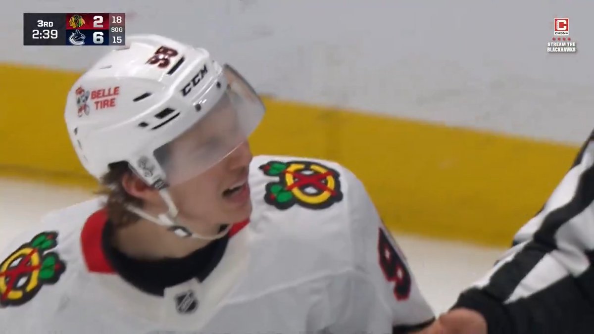 Connor Bedard has received a 10-minute misconduct.