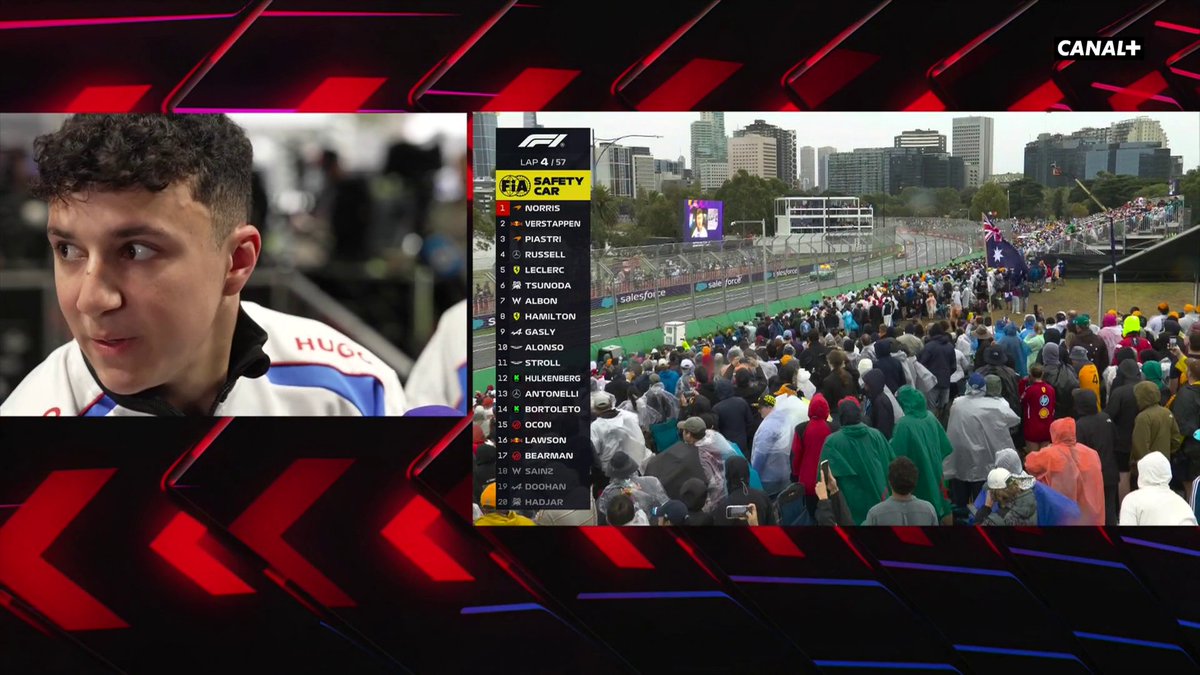 La première réaction d'Isack Hadjar au micro de CANAL+ F1® 💔 "Je suis juste gêné et désolé pour l'équipe" 😢 #F1 #AusGP