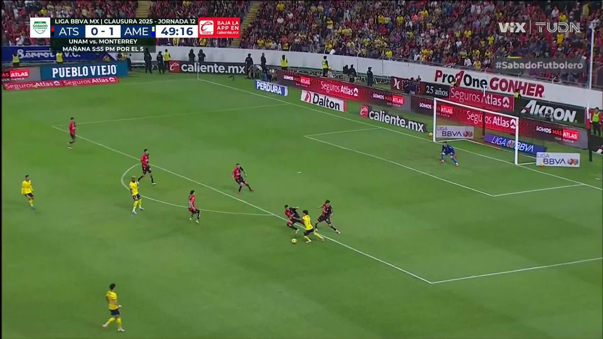 Así fue el primer gol del Chicote Calderón, en Liga MX, con el América. Se le salieron las lágrimas 🥹