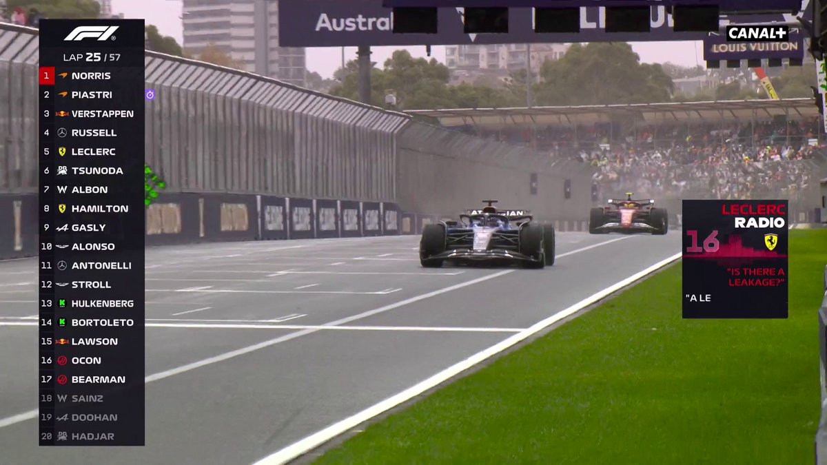 L'échange radio entre Charles Leclerc et son ingénieur 😂 #AustralianGP #F1