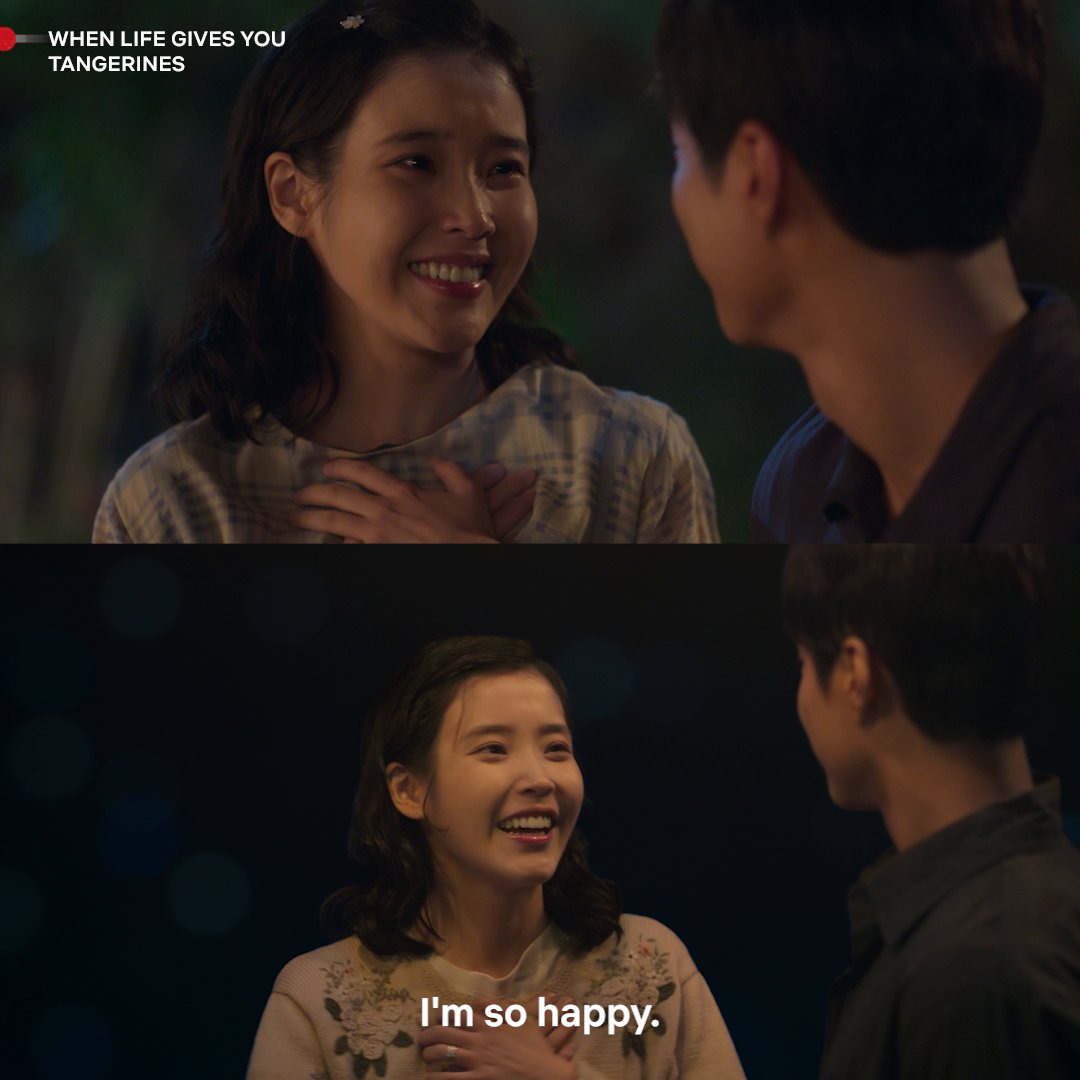 this aesun signature line melts my heart btw iu said lim sangchun (writer) heard it from one of the elderly women she interviewed in jeju while preparing for the drama…it was so lovely she gave the line to aesun 🥹