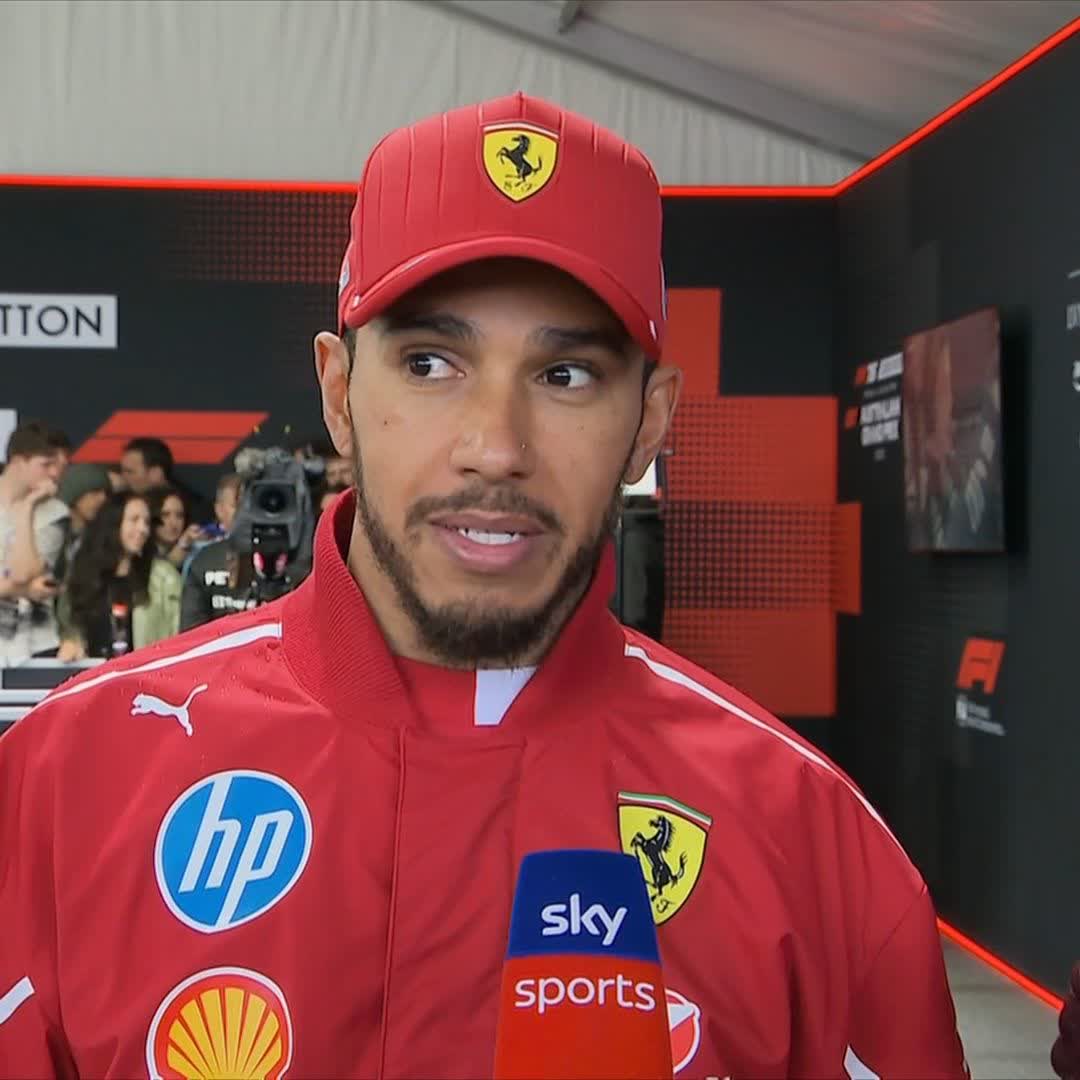 "It went a lot worse than I thought it would go!" Lewis Hamilton reacts to a tricky first outing in Ferrari red 🔴