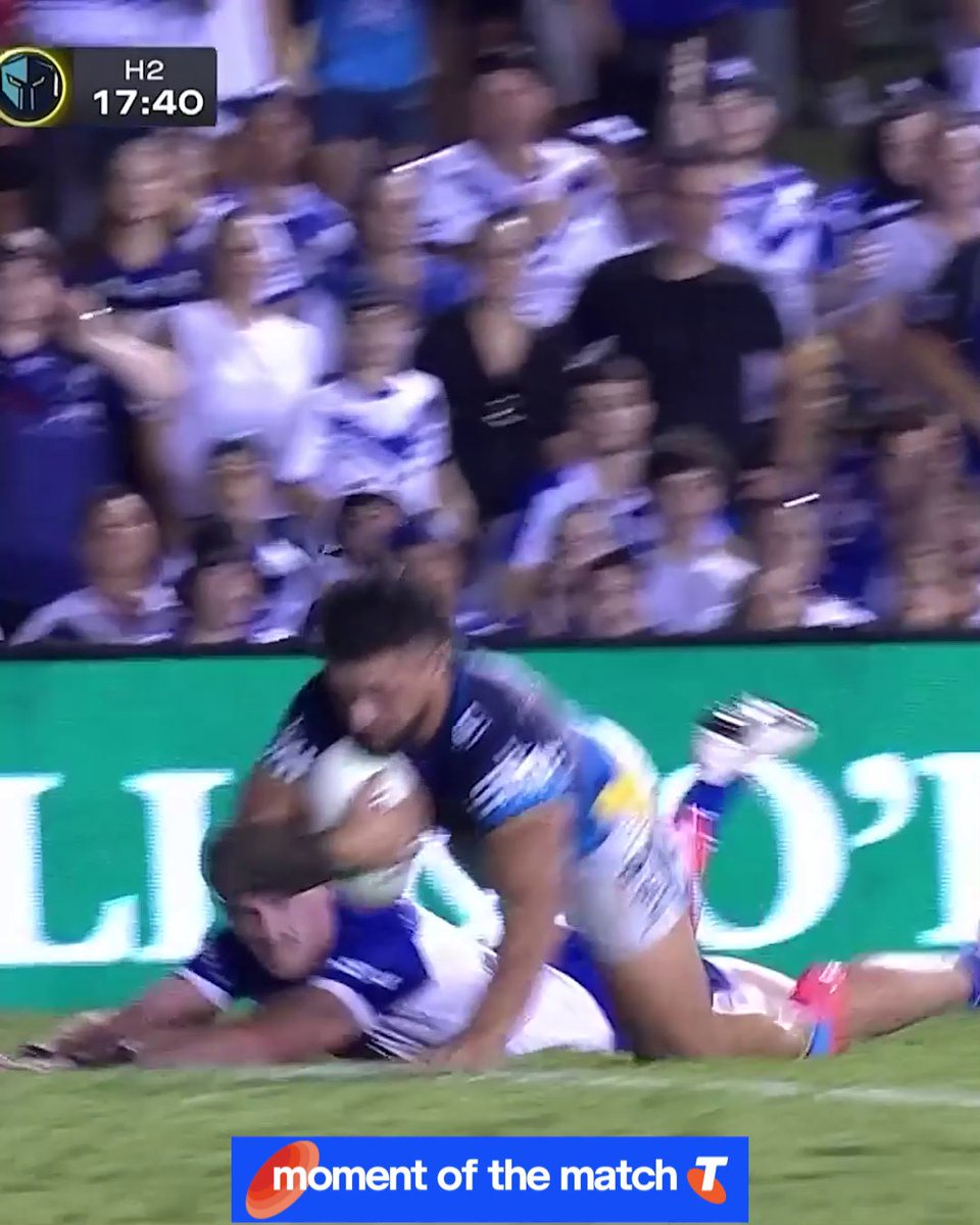 Beautiful footy from the Titans! 😍 #NRLBulldogsTitans Telstra Moment of the Match