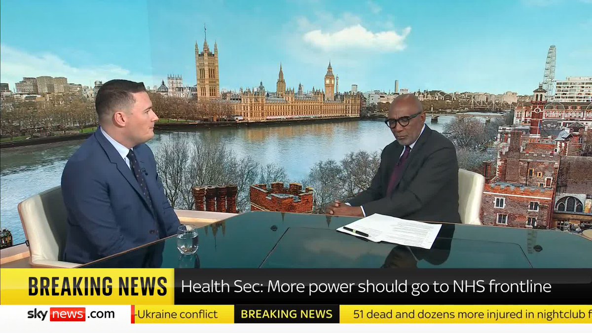 'The welfare system is unsustainable.' Health Secretary Wes Streeting argues that 'work is good for your mental health' and that too many people are being signed off.