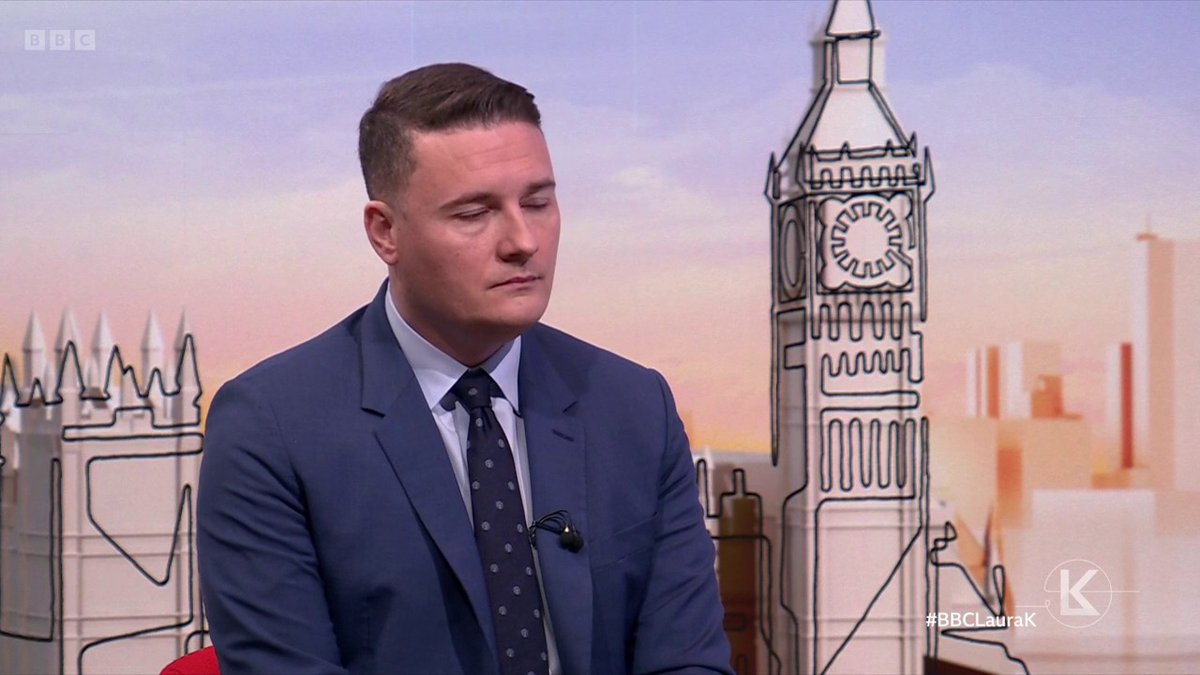 "There's an over-diagnosis [of mental heath problems]" Heath Secretary Wes Streeting says "there are too many people being written off" from work with mental health issues and "too many people aren't getting the support they need" #BBCLauraK