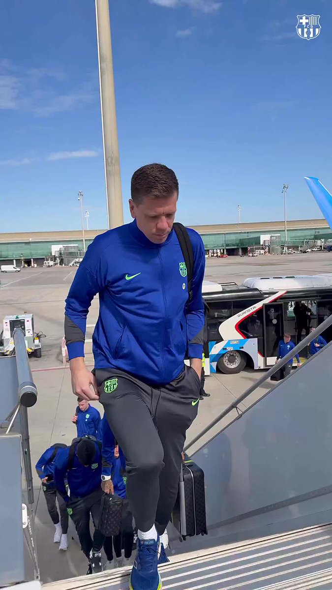 🛫 Wheels up to Madrid. #AtletiBarça