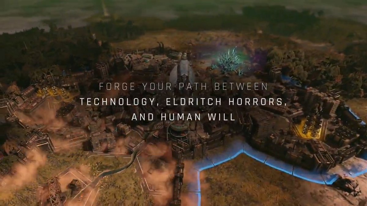 Turn-based strategy game with eldritch horrors and cyberpunk monstrosities.