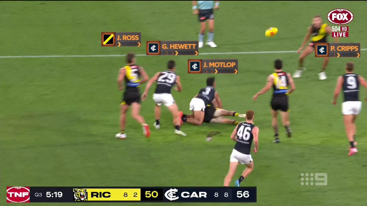"This is unacceptable transition running." James Hird on the damning vision that shows Carlton's big weakness. #9FootyFurnace | Watch on Nine &amp; 9Now 📺