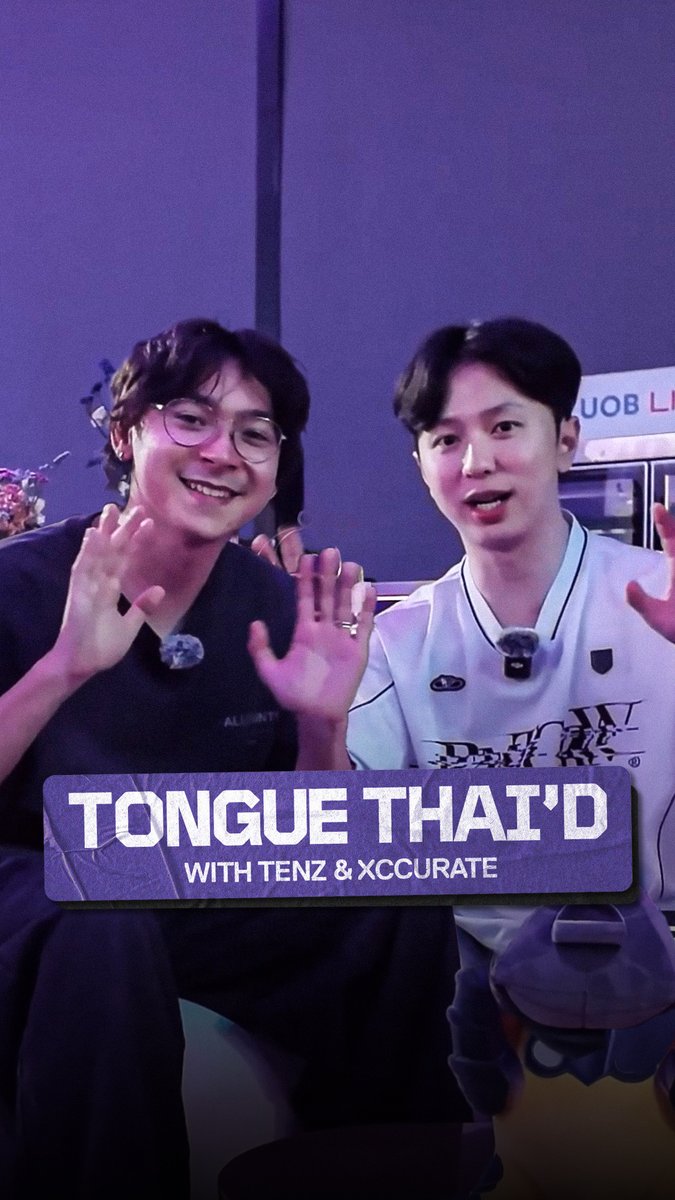 Even these deadly aimers can’t one shot these tongue twisters 😅 TenZ and T1 Xccurate got Tongue Thai’d at #VALORANTMasters Bangkok!