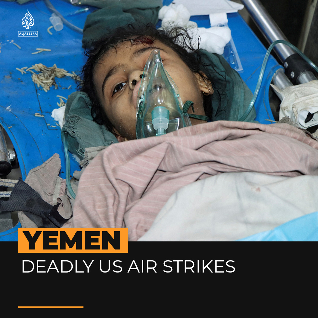 The US has carried out major air strikes across Yemen after the Houthis warned they would restart attacks on Red Sea shipping, unless Israel lifted its blockade of Gaza.