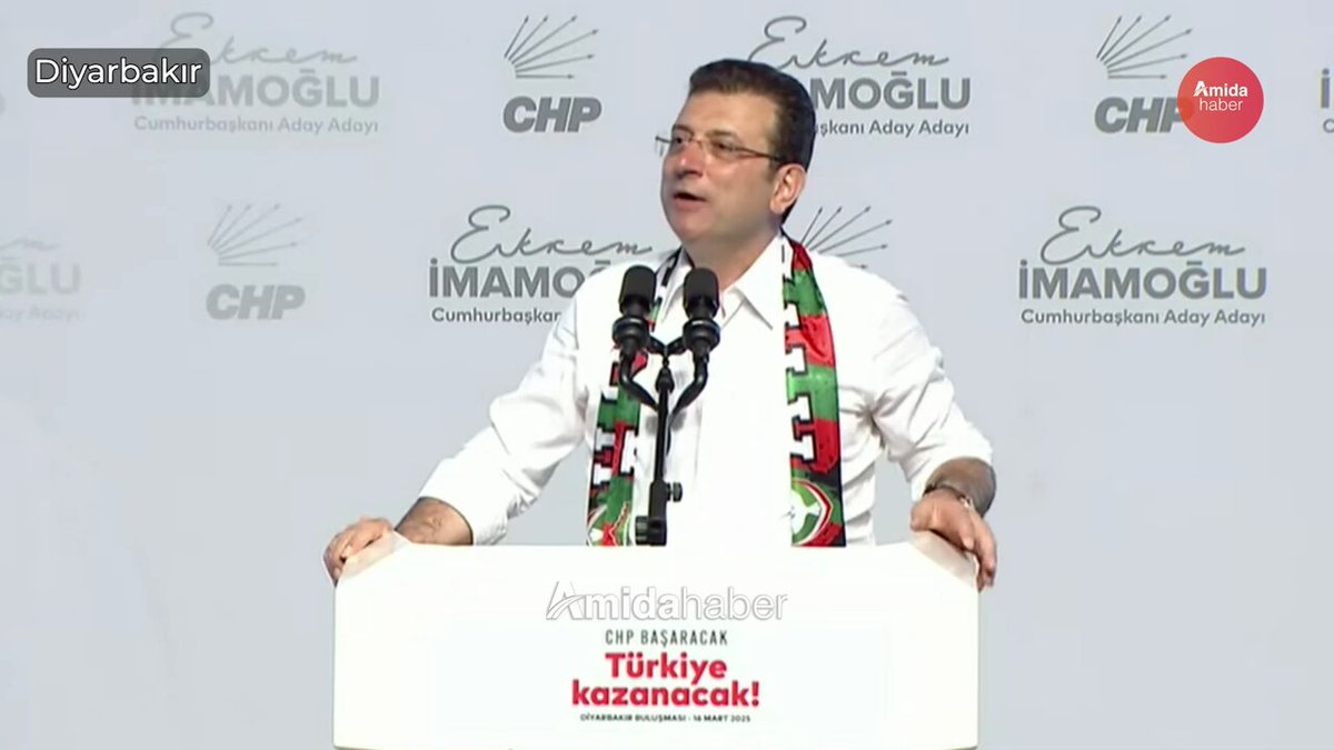 Ekrem İmamoğlu Diyarbakırlıların Newroz Bayramı'nı erken kutladı: Newroza we pîroz be!