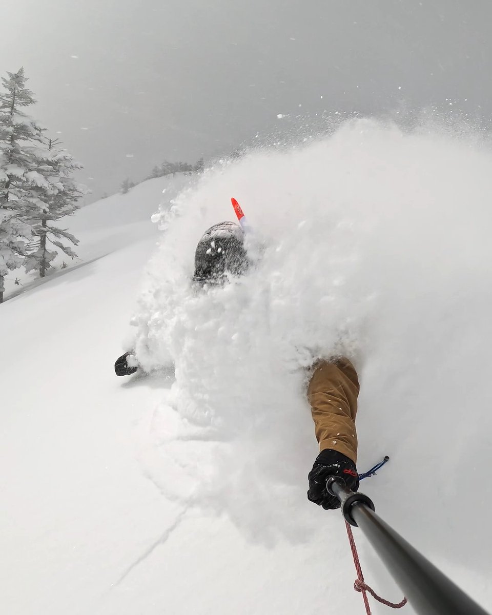 *Adds snorkel to Japan packing list* 🤿 Safe to say this was the deepest run of #GoProAwards recipient Motoki Hoshino's life. #GoPro #Ski #Skiing #Powder #Japan #Japow