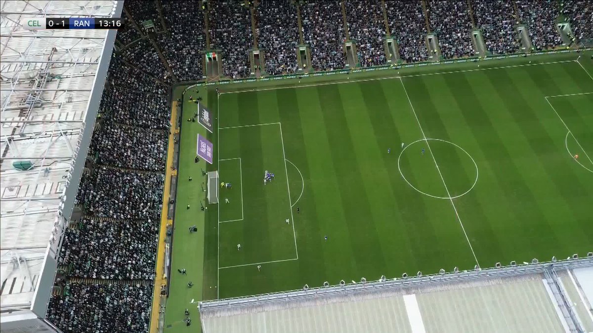 A unique angle of Nicolas Raskin's opener for Rangers at Celtic Park 🎥