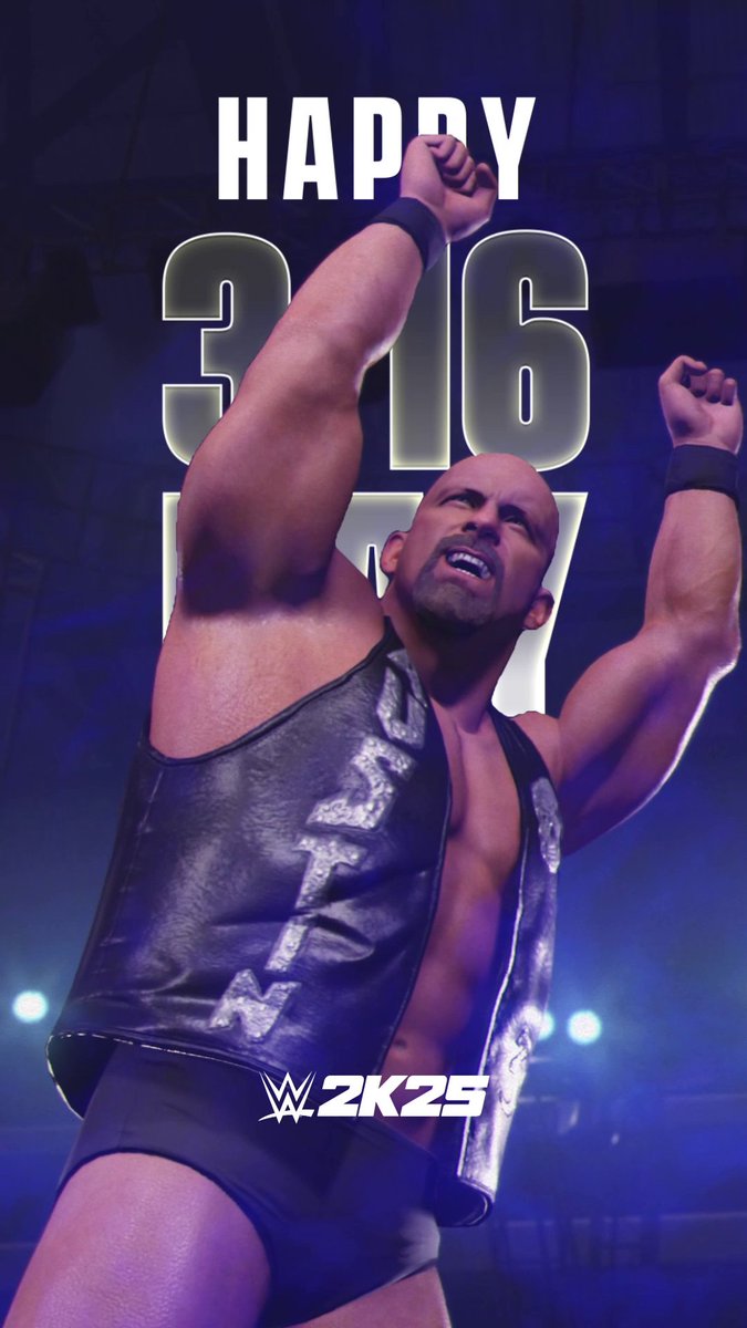 Here’s to Stone Cold Steve Austin—give us a "Hell Yeah!" and don’t forget to unlock two versions of Austin ’00 as part of the Showcase match vs Rikishi at No Mercy 2000! #316Day #WWE2K25 Steve Austin