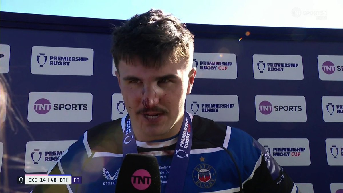 "It's unbelievable to get this win today and get some silverware in the cabinet" 🏆 Ewan Richards on leading Bath to a trophy! #PremRugbyCup | #EXEvBAT