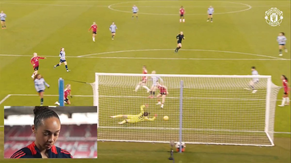She's a keeper 🫶 Watch and enjoy as @Phallon91 reacts to her best saves of the season so far 🤯🧤 #MUWomen