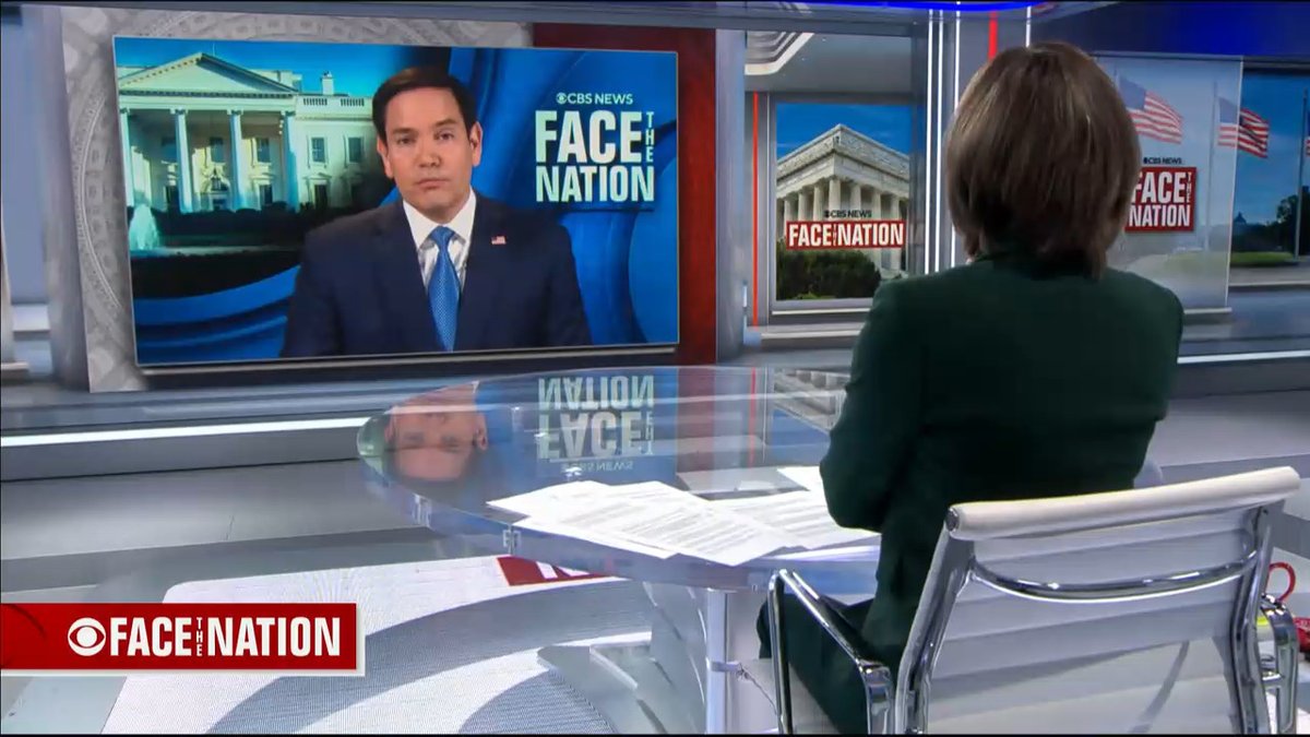 On Face The Nation, Margaret Brennan v Marco Rubio on case of Mahmoud Khalil. Rubio: “I find it ironic that a lot these people out there defending the first amendment speech, alleged free speech rights of these Hamas sympathizers, they had no problem pressuring social media to censor American political speech.”