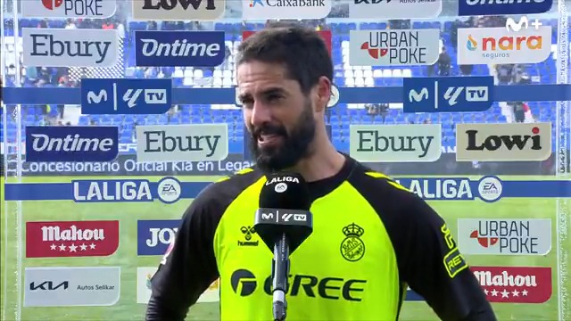 ''Estamos en la pelea de la 𝐂𝐡𝐚𝐦𝐩𝐢𝐨𝐧𝐬''. Isco. #LaCasaDelFútbol #LALIGAEASPORTS