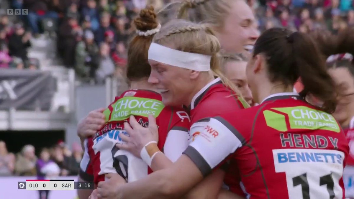 An all-action start to the #PWRFinal! 🤩 Saracens have come from behind to lead reigning champions Gloucester-Hartpury. 🏉 #BBCRugby